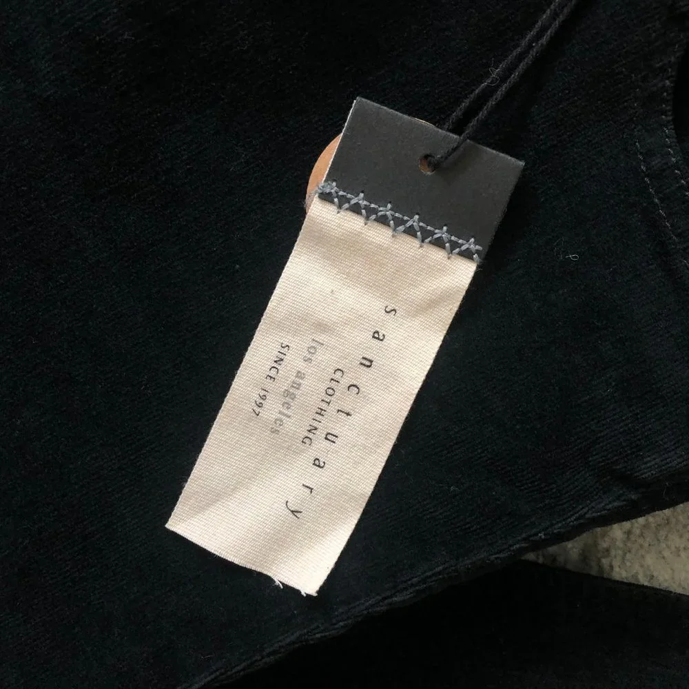 SANCTUARY DENIM Corduroy Jeans Size 28 Black NWT - Picture 3 of 6